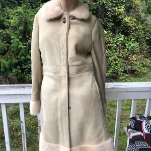 Coach Mink Fur Lamb Shearling Coat